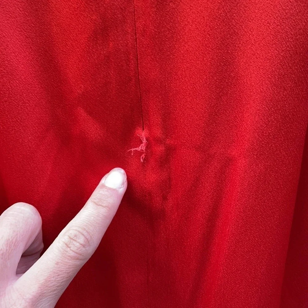Semi Couture Red Asymmetrical Midi Skirt
